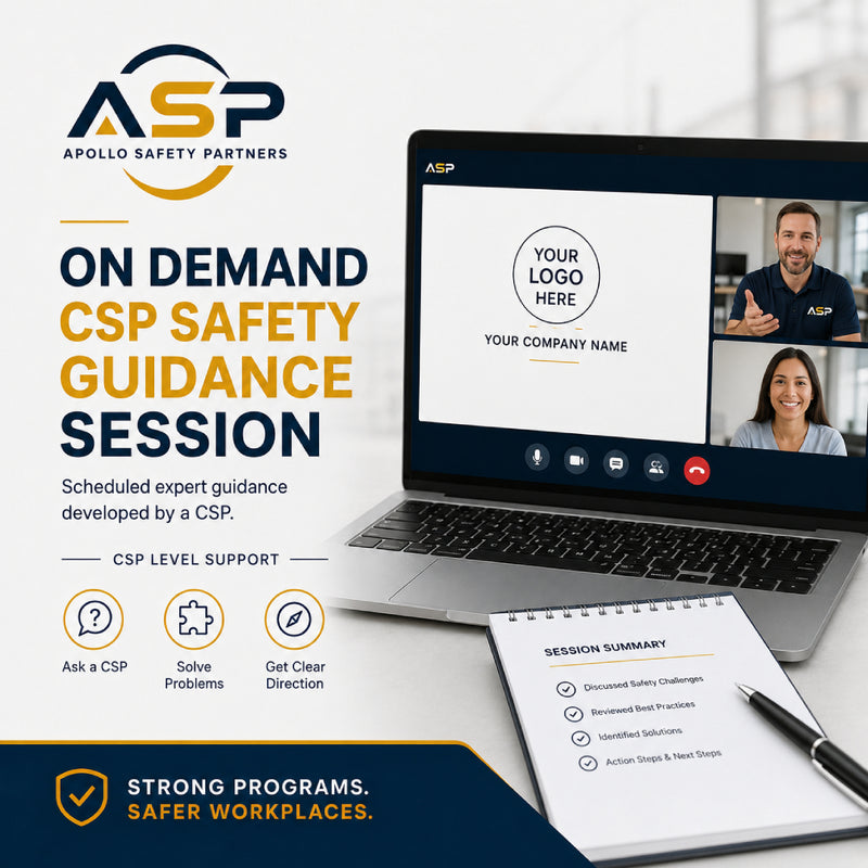 On Demand CSP Safety Guidance Session with Apollo Safety Partners.