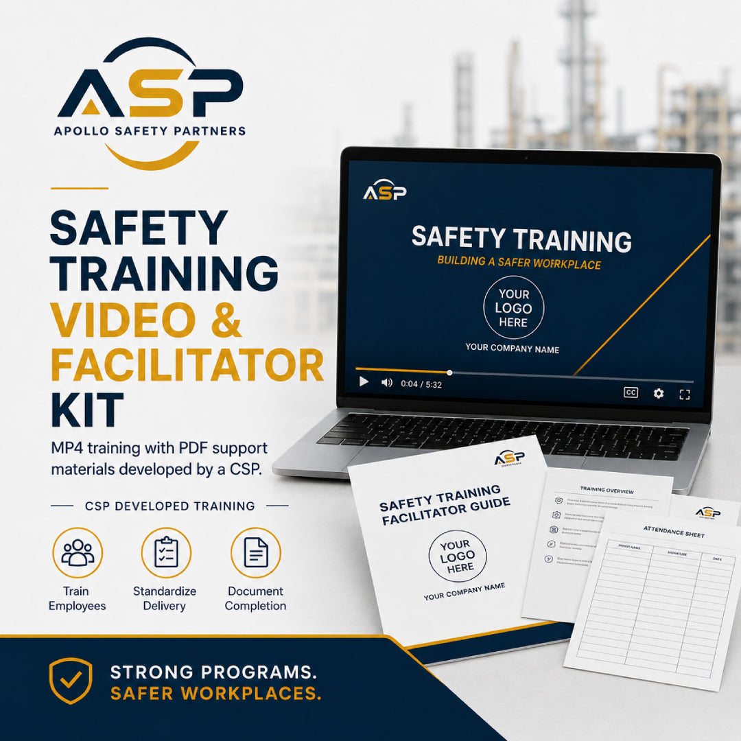 Apollo Safety Partners safety training video and facilitator kit.